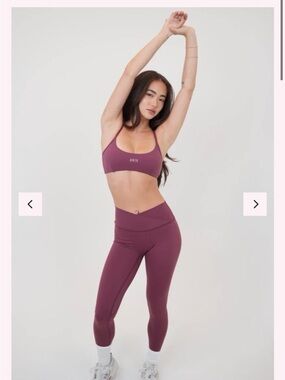 KIMITH my time is divine plum sculpt v-waist legging